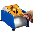 Adhesive Label Dispenser Blue, 100mm Width Holds One Label Roll